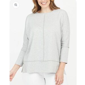 Spanx perfect length dolman top, soft Heather gray
